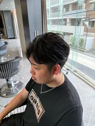 【🔥SNSで流行り🔥】メンズトレンドカット+ポイントパーマorダウンパーマ+1stepトリートメント🫧