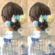 【🎐7・8月限定🎐】浴衣着付け+ヘアセット♪花火も現場も可愛く参戦🎀