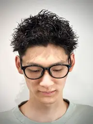 【平日限定】スパイキーショートピンパーマ🌀カットシャンプー付きです✂️場合によってはトリートメントは➕¥1320〜