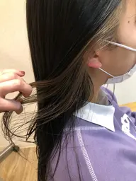 【1日1名様限定🫧】イヤリングカラー+全体カラー☁️ケアブリーチ込み☁️