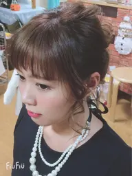 ヘアーセット+メイク　￥7000　※早朝6:00​〜​9:30＋¥2000
