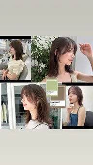 snsで話題🪄ミントベージュ🫒🍂+保湿トリートメント