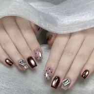 秋の新作🤎ジェルオフ無料⭐シンプル定額A 🎀 （練習モデルにご理解のある方のみ）