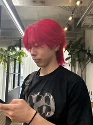 【ミニモ学割メニュー】U24👦🏻メンズカット+ケアブリーチ+イルミナカラー ハイトーン