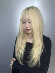 🎀人毛100%シールエクステ80本🎀レイヤーカット【新宿/エクステ/レイヤー/エクステ／韓国ヘア／韓国ロング】