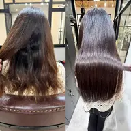 【人気NO.1🫧】湿気に負けるな‼️広がらない髪へ✨似合わせカット＋クオライン縮毛矯正＋セラミド1step補修TR