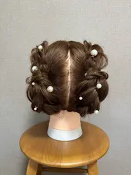 ミニモ限定🫧ヘアセット🎀結婚式お呼ばれヘア👰🏼‍♀️💐