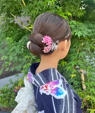 【🍧平日限定🍧】浴衣着付け＋ヘアセット👘🍉10時より前は早朝料金が発生致します🙌