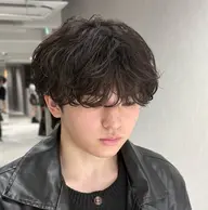 【🉐8/9(日)限定🌟】メンズカット+メンズパーマ(シャドウパーマ/緩め韓国風/ルーズパーマ)【土日祝+1000円】