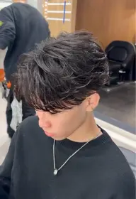 【🇰🇷人気No.2メニュー🇰🇷】似合わの骨格カット×ニュアンスパーマ×炭酸SPA×ヘアセット仕上げ