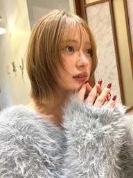 カット+ブリーチ無しWカラー+トリートメント