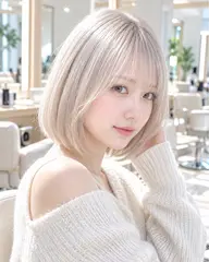 【ハイトーン✨】似合わせカット+ケアブリーチ+透明感カラー