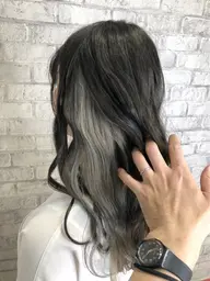 [インナーカラー、カット] ブリーチ＋ダブルカラー＋2stepトリートメント