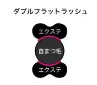 【ダブルフラットラッシュ】80束⭐️LED込み⭐️新規オフ無料⭐️コーティング剤仕上げ込み