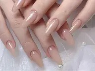 10本長さだし+ワンカラー🩷ベースパラジェル無料!持ち込み色可能です🉑