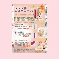 しわ　ハリ特化した商品つきベッドエステ