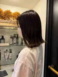 小顔補正立体カット✂️✨➕生ミネラルカラー🌱treatment付き