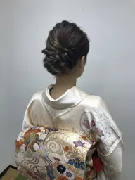 訪問着着付け+ヘアセット