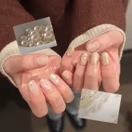 🌷【人気NO.1】ニュアンスアート (長さ出し10本)🫧