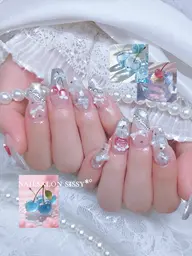 オフなし🎀フルチップ長さだしアートし放題