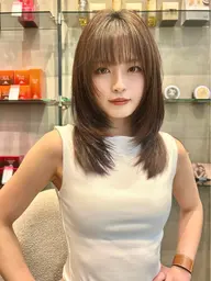 【❣️ミニモ限定特別価格❣️】✂️骨格補正カット✂️✨髪質改善ストレート✨フレグランススチームトリートメント