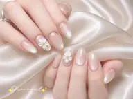 夏限定【自爪】氷花3Dアート×うる艶マグネットネイル ¥6980→5980