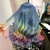 🌈レインボーカラー(ケアブリーチ+レインボーカラー+トリートメント)