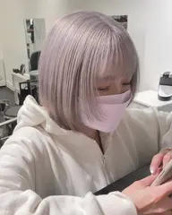 人気No.2𖤐 ̖́-【ラグジュアリーブリーチ➕艶カラー➕1stepトリートメント➕ヘッドマッサージ付き】