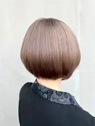 カラーワンメイク+トリートメント 肩につかない髪の長さ