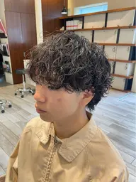 当日限定メンズカット+パーマ