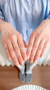 【モデル募集】 シンプルデザイン(パーツ付け放題) （フォルム形成・甘皮ケア込み)