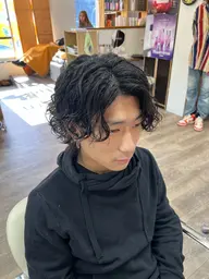 【メンズ限定】カット+パーマ+頭皮ケア
