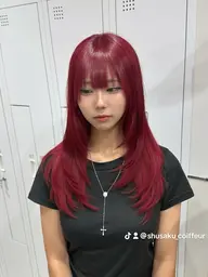 🌸ミニモ限定🌸　✨ケアブリーチダブルカラー✨　ダメージレス　ハイトーン　ケアカラー　暖色カラー