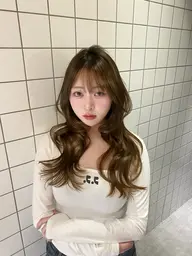 【🪄初めての方はこちら🪄】 韓国風カット+艶カラー+1STEPトリートメント+話題の超音波アイロン付き/韓国ヘア💖
