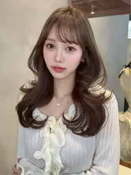 【⭐️火・木限定⭐️】前髪顔まわり✂️+美髪矯正✨+ダブルカラーなしワンカラー💙+うる艶トリートメント🫧