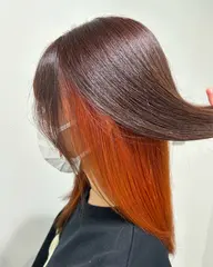 ポイントブリーチ+カラー+トリートメント