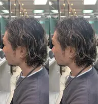 【men's】デザインカット+ハイライト+2Stepトリートメント