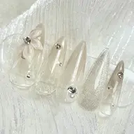 【オフなし】定額デザイン♡マグネットグラデ+フラワー3D