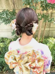 【💐👘2027年度*成人式当日👘💐】ヘアセット+振袖着付け《1/10(日)六本木店、1/11(月)表参道店》