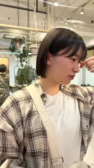 ポイント縮毛矯正+前髪カット✂️