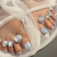 ꙳⋆ ܰ 初回オフ無料・ケア込み ܱ ◎パラジェル使用◎ foot nail ミラー・オーロラネイル꙳⋆