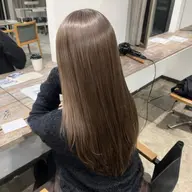 🌟ブリーチカラー迷ったらこれ🌟ケアブリーチ1回+カラー+トリートメント✨ミルクティーグレージュ/名古屋/栄/矢場町