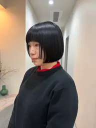 前髪カット+艶髪縮毛矯正+TOKIOトリートメント