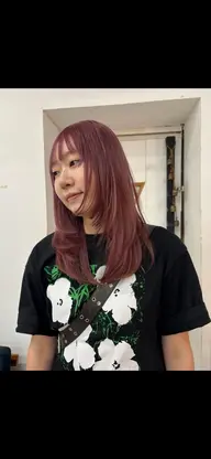 カット　ブリーチカラー　トリートメント