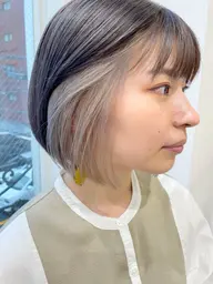 【隠れオシャレ!】インナーカラー&透明感カラー&似合わせカット🌿