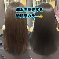透明感カラー&髪質改善Tr(カット込み)【Tiktok用動画撮影・顔の映り込み無し・モニター価格】