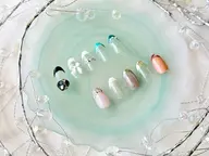 (オフ無)フレンチ 写真アート2本付
