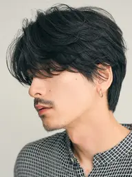 当店スタイリストカット+フェザーパーマ