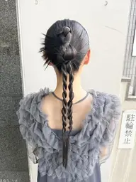 【手ぶらでOK！】パールピン付　トレンドヘアセット　￥4950