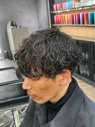 【🌀ゆるふわトレンドパーマ🌀】メンズカット+シャドウパーマ